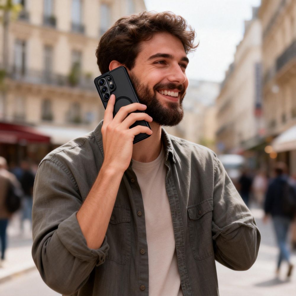 Tech - Protect Samsung Galaxy S26 Ultra - Σκληρή Θήκη με Πλαίσιο Σιλικόνης και MagSafe - MagMat MagSafe - Matte Black