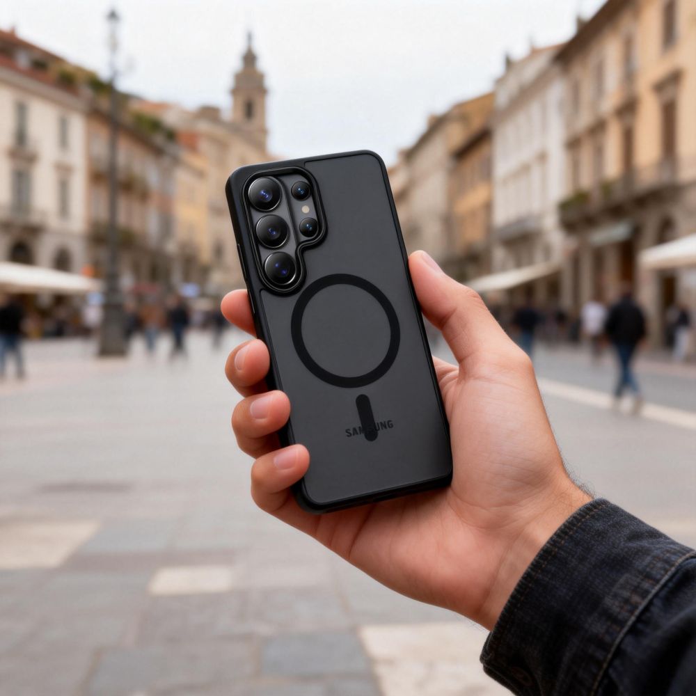 Tech - Protect Samsung Galaxy S26 Ultra - Σκληρή Θήκη με Πλαίσιο Σιλικόνης και MagSafe - MagMat MagSafe - Matte Black