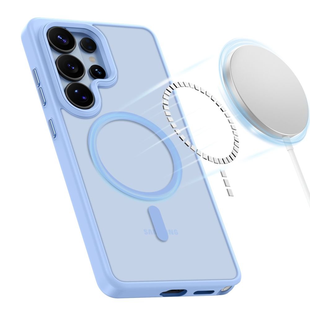 Tech - Protect Samsung Galaxy S26 Ultra - Σκληρή Θήκη με Πλαίσιο Σιλικόνης και MagSafe - MagMat MagSafe - Matte Sky Blue