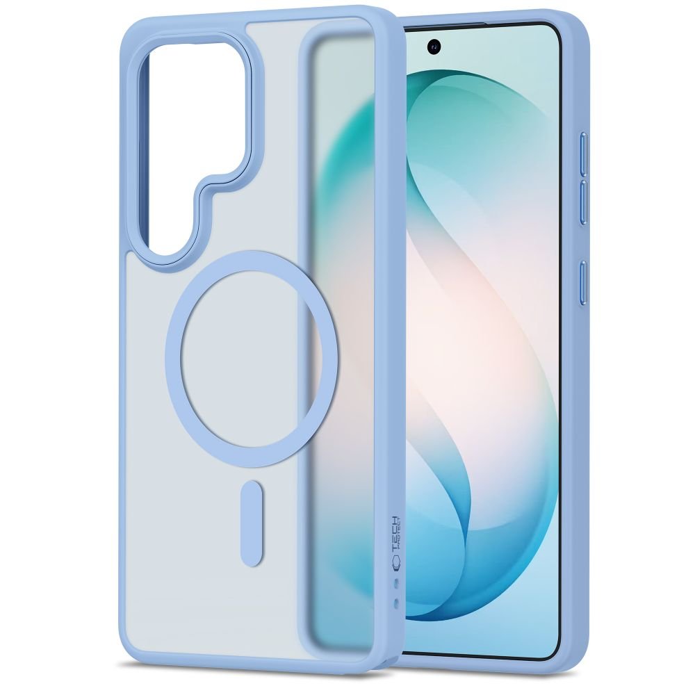 Tech - Protect Samsung Galaxy S26 Ultra - Σκληρή Θήκη με Πλαίσιο Σιλικόνης και MagSafe - MagMat MagSafe - Matte Sky Blue