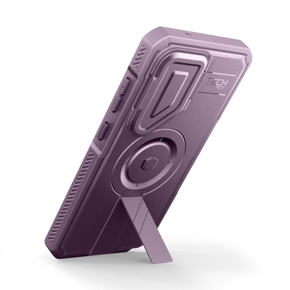 Tech - Protect Samsung Galaxy S26 Ultra - Θήκη 360 Full Body με Προστασία για την Οθόνη και την Κάμερα και Stand - Kevlar MagSafe 2 - Set - Violet