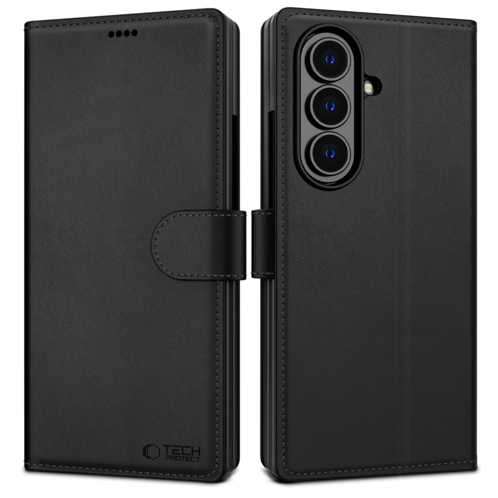 Tech-Protect Samsung Galaxy Z Fold8 Ultra - Θήκη Πορτοφόλι Stand από Δερματίνη - Wallet - Black