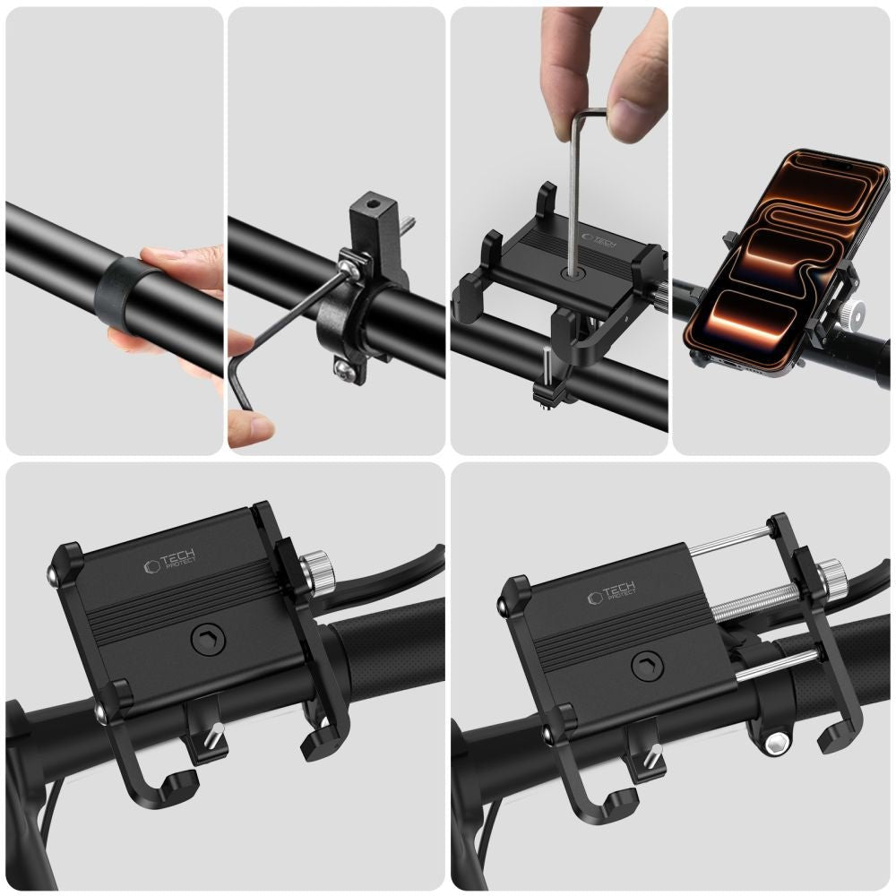 Tech - Protect Universal Βάση Κινητού για Ποδήλατο - V5 - Black