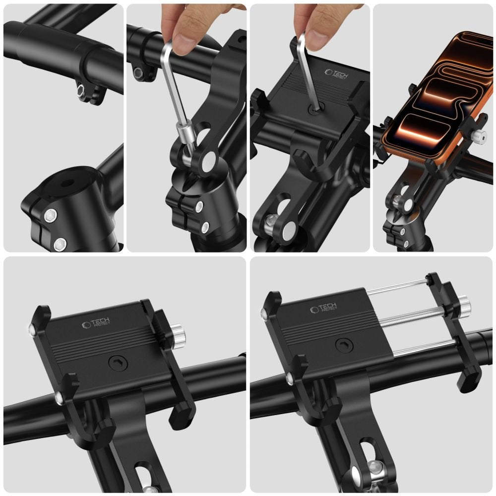 Tech - Protect Universal Βάση Κινητού για Ποδήλατο - V5 - Black