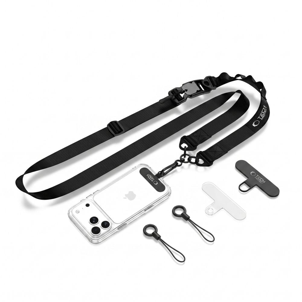 Tech - Protect Universal Λουράκι για Θήκη Κινητού - C9S Rope Crossbody - Black