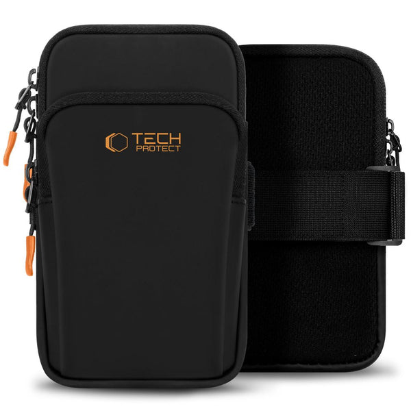 Tech - Protect Universal Sport Armband - M7 - 33 x 12.4 x 3 cm - Black / Orange