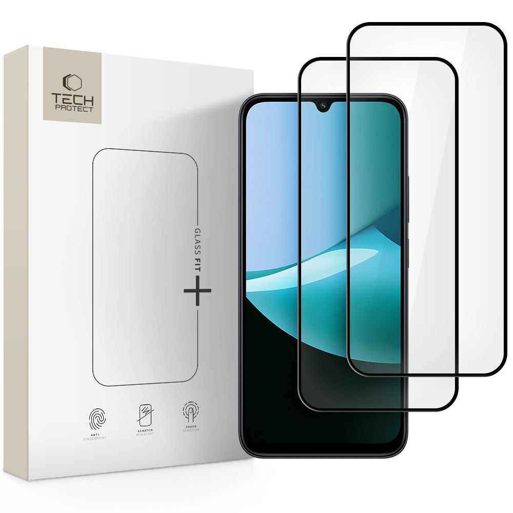 Tech - Protect Xiaomi Redmi 15C 4G / Poco C85 4G - Αντιχαρακτικό Γυαλί Οθόνης - Glass Fit+ - 2 Τεμάχια - Black