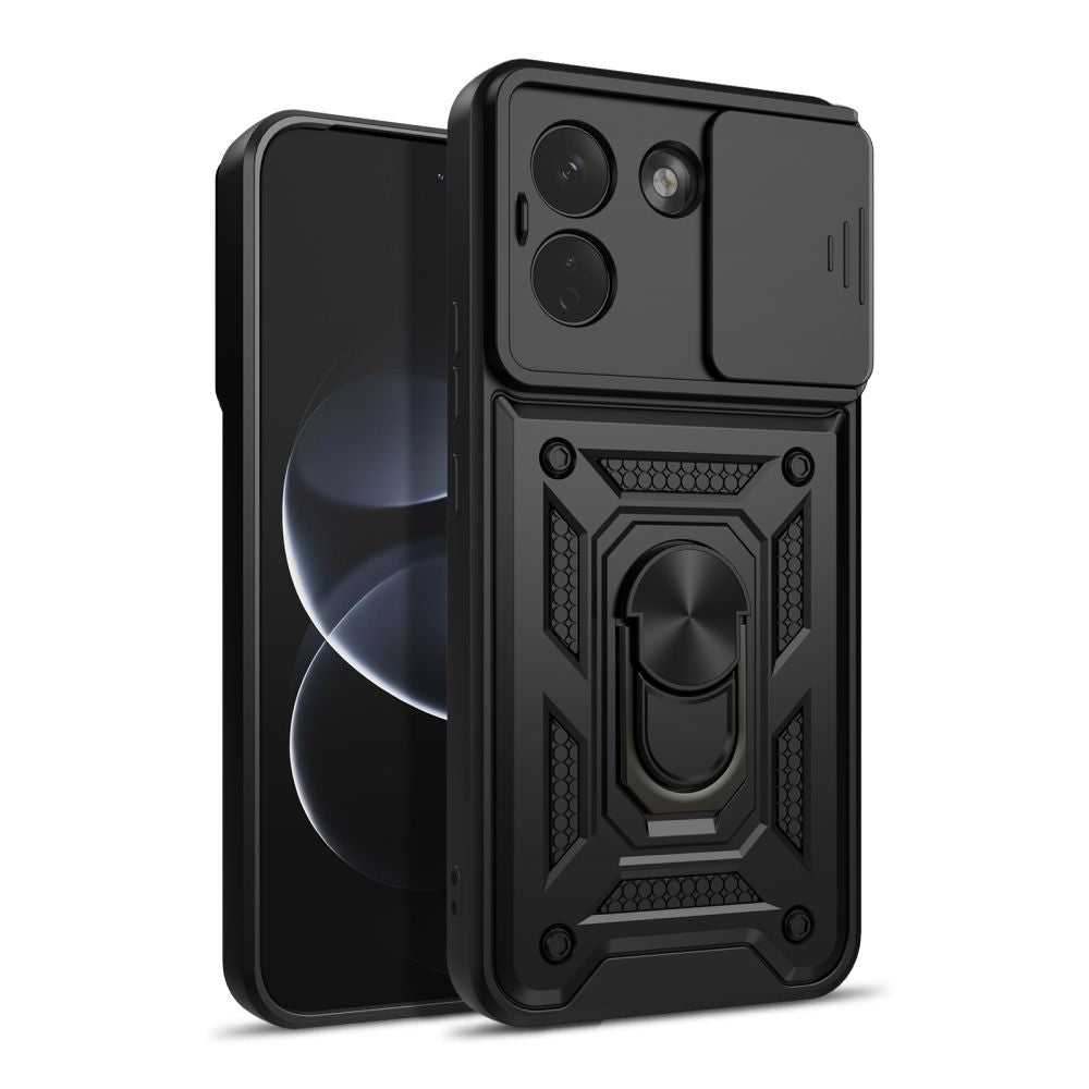 Tech-Protect Xiaomi Redmi Note 17 Pro Max 5G - Σκληρή Θήκη με Πλαίσιο Σιλικόνης και Δαχτυλίδι Συγκράτησης - Camshield Pro - Black