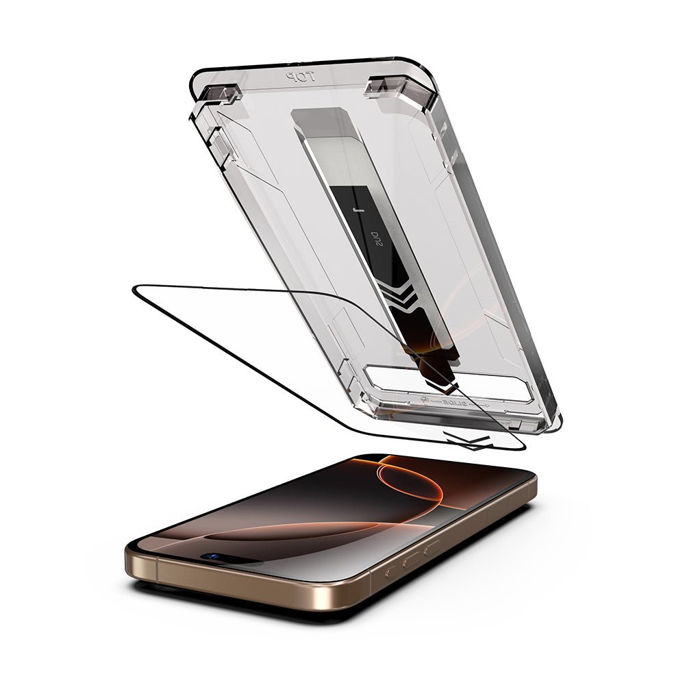 Techsuit iPhone 16 Pro Max - Full Screen Αντιχαρακτικό Γυαλί Οθόνης - TitanGlass FullCover - Black