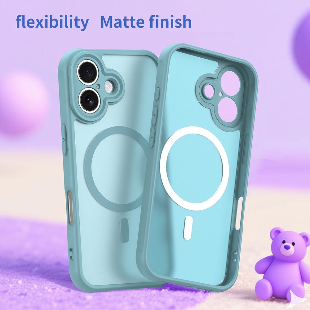 Techsuit iPhone 16 - Σκληρή Θήκη με Πλαίσιο Σιλικόνης και MagSafe - HaloFrost II MagSafe - Mint Green
