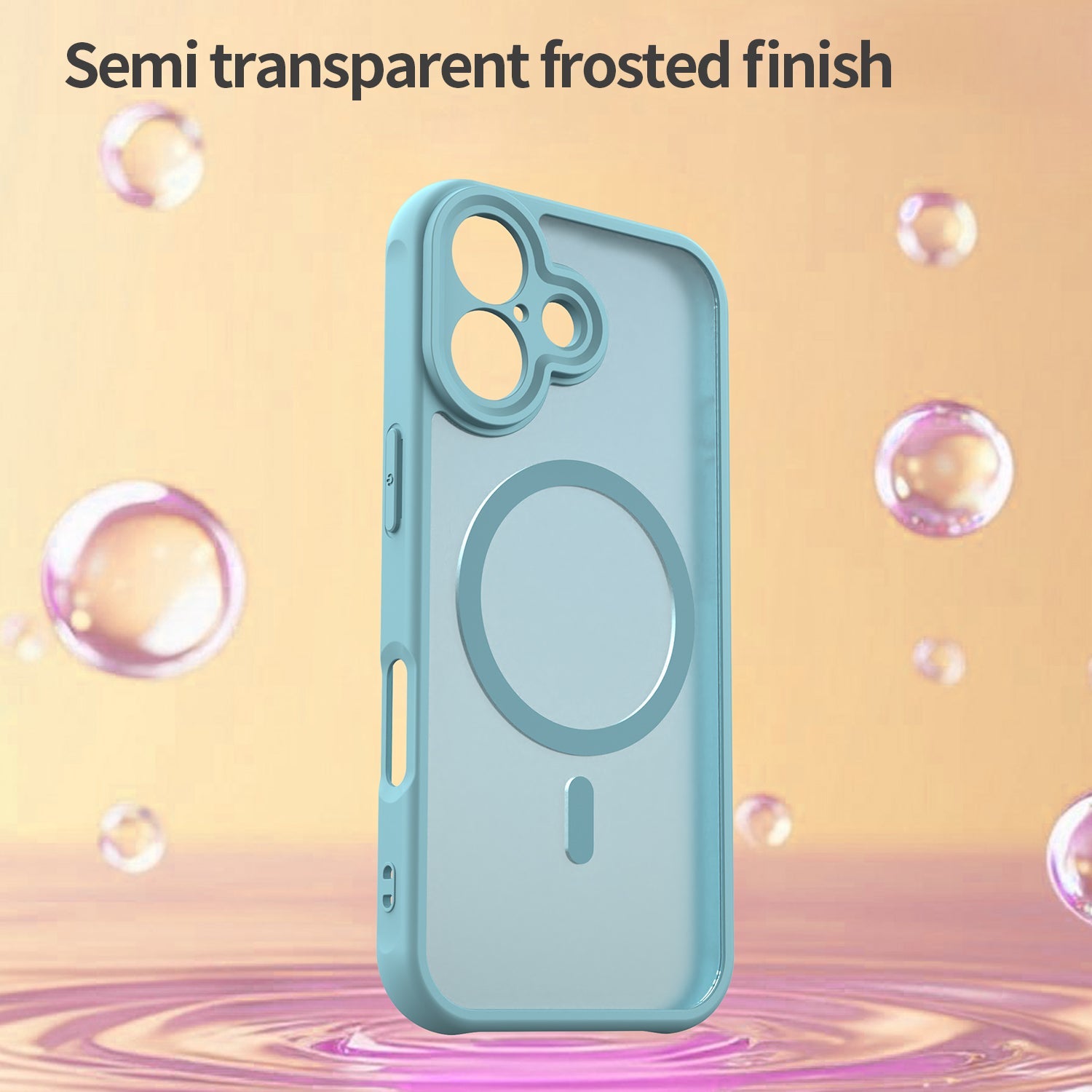 Techsuit iPhone 16 - Σκληρή Θήκη με Πλαίσιο Σιλικόνης και MagSafe - HaloFrost II MagSafe - Mint Green
