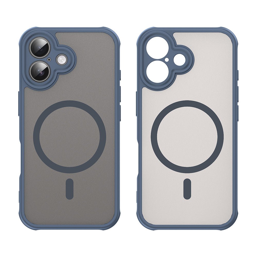 Techsuit iPhone 16 - Σκληρή Θήκη με Πλαίσιο Σιλικόνης και MagSafe - HaloFrost II MagSafe - Navy Blue