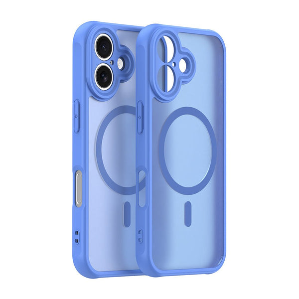 Techsuit iPhone 16 - Σκληρή Θήκη με Πλαίσιο Σιλικόνης και MagSafe - HaloFrost II MagSafe - Sky Blue