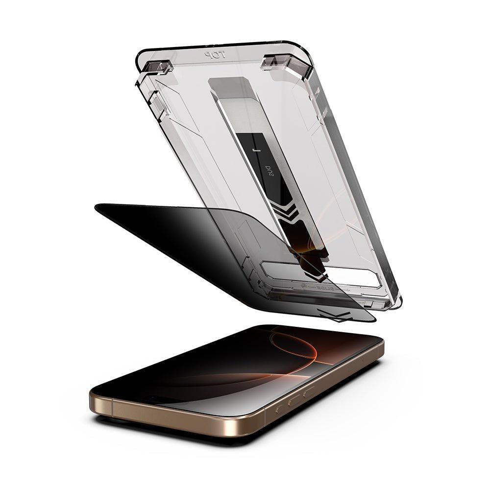Techsuit iPhone 17 Pro - Full Screen Αντιχαρακτικό Γυαλί Οθόνης - TitanGlass FullCover - Privacy