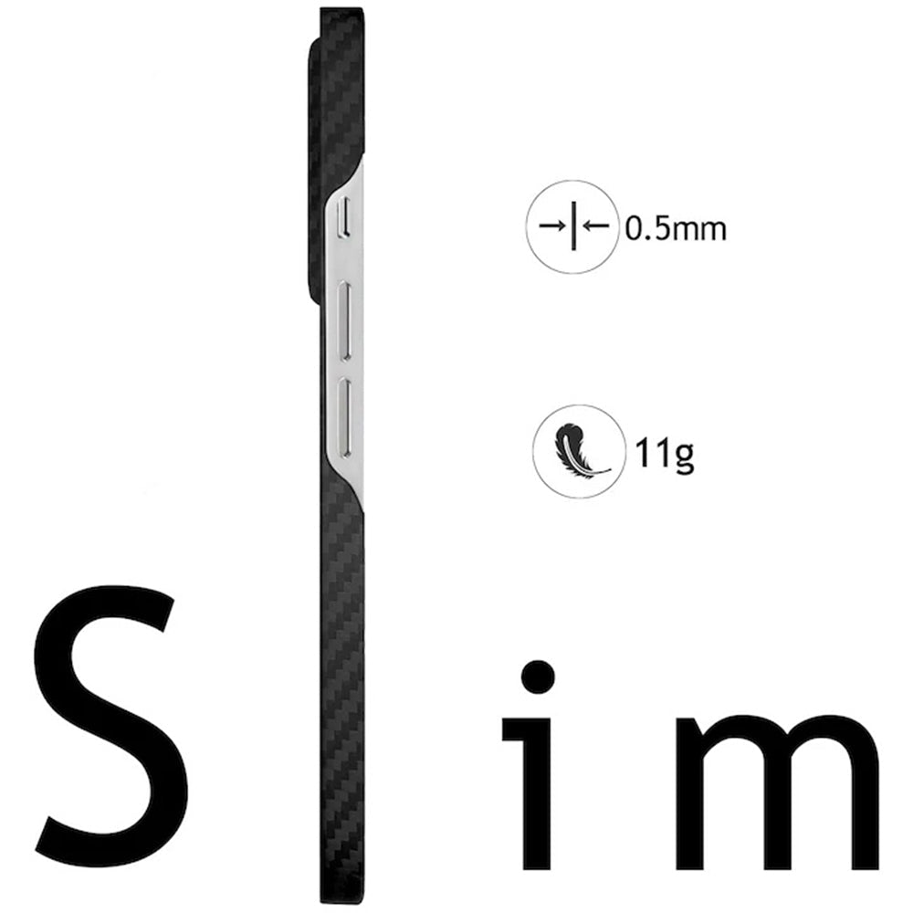 Techsuit iPhone 17 Pro Max Σκληρή Θήκη - Aramid Fiber MagSafe - Black