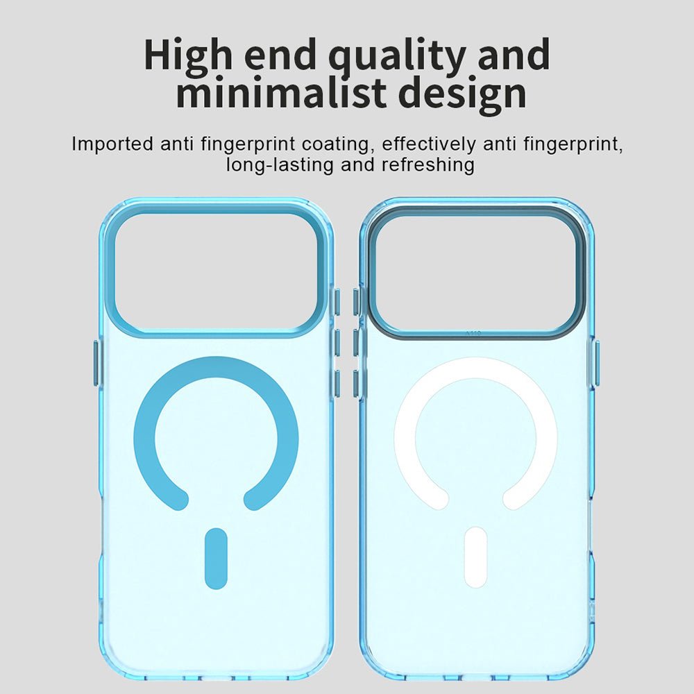 Techsuit iPhone 17 Pro Max - Σκληρή Θήκη με Πλαίσιο Σιλικόνης και MagSafe - CandyCase MagSafe - Blue