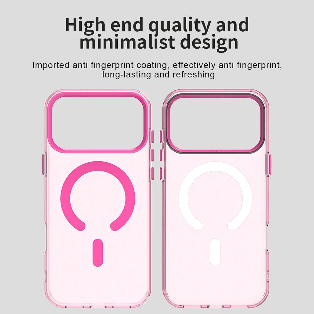 Techsuit iPhone 17 Pro Max - Σκληρή Θήκη με Πλαίσιο Σιλικόνης και MagSafe - CandyCase MagSafe - Pink