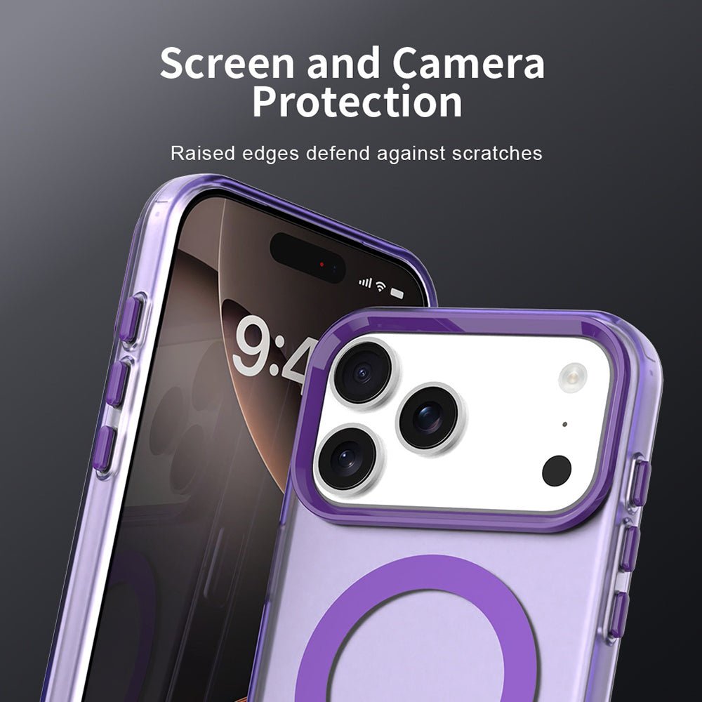 Techsuit iPhone 17 Pro Max - Σκληρή Θήκη με Πλαίσιο Σιλικόνης και MagSafe - CandyCase MagSafe - Purple