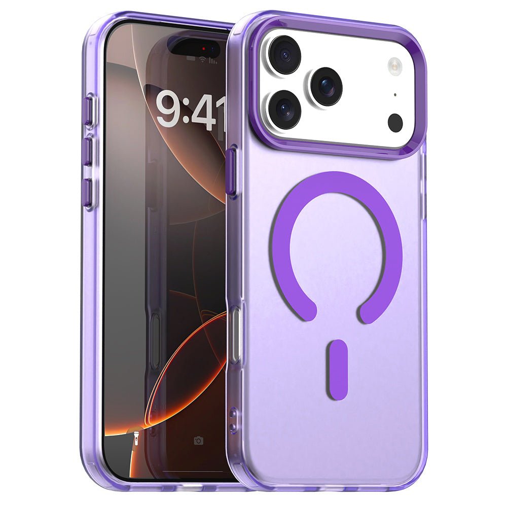 Techsuit iPhone 17 Pro Max - Σκληρή Θήκη με Πλαίσιο Σιλικόνης και MagSafe - CandyCase MagSafe - Purple