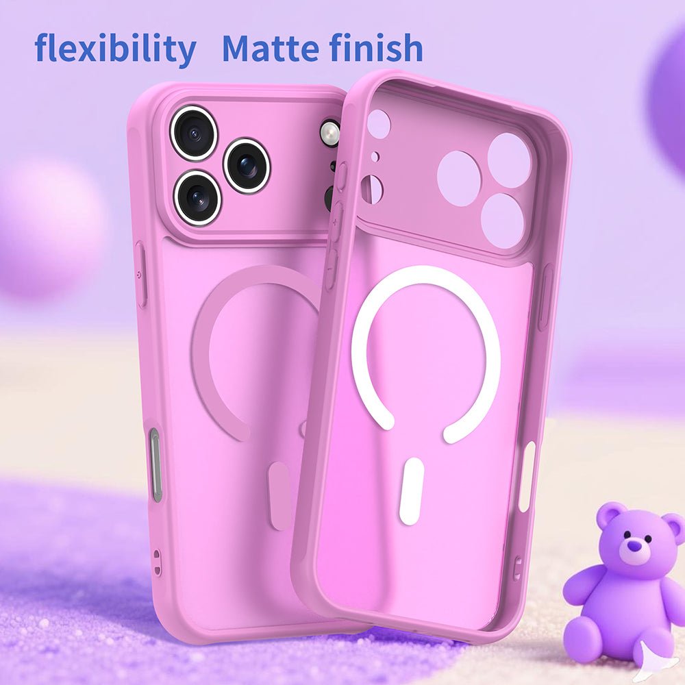 Techsuit iPhone 17 Pro Max - Σκληρή Θήκη με Πλαίσιο Σιλικόνης και MagSafe - HaloFrost II MagSafe - Orange