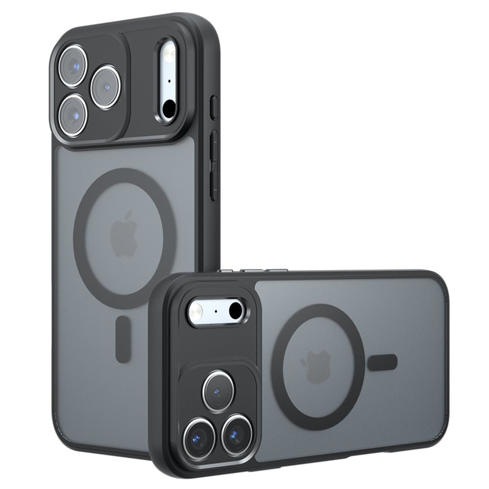 Techsuit iPhone 17 Pro Max - Σκληρή Θήκη με Πλαίσιο Σιλικόνης και MagSafe - PureFrost MagSafe - Frosted Black