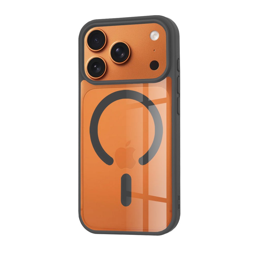 Techsuit iPhone 17 Pro Max - Σκληρή Θήκη με Πλαίσιο Σιλικόνης - MagSafe Pro - Clear / Black