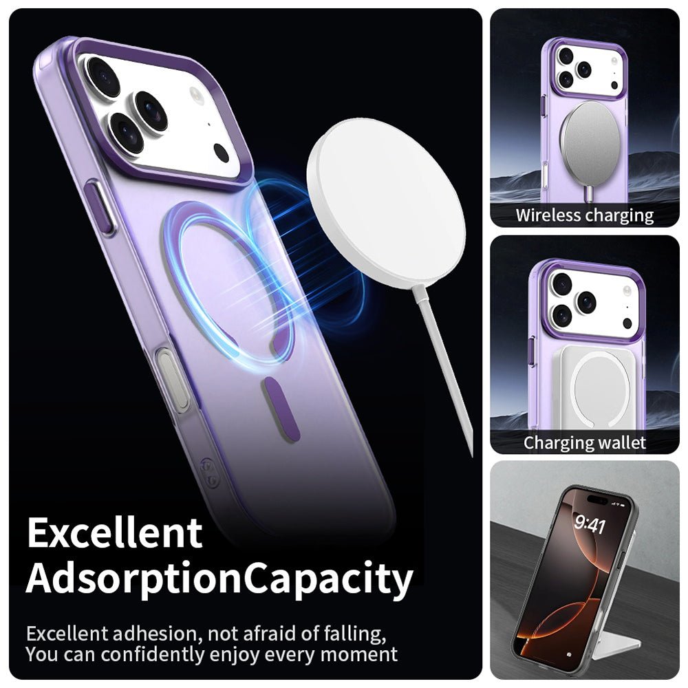 Techsuit iPhone 17 Pro - Σκληρή Θήκη με Πλαίσιο Σιλικόνης και MagSafe - CandyCase MagSafe - Purple