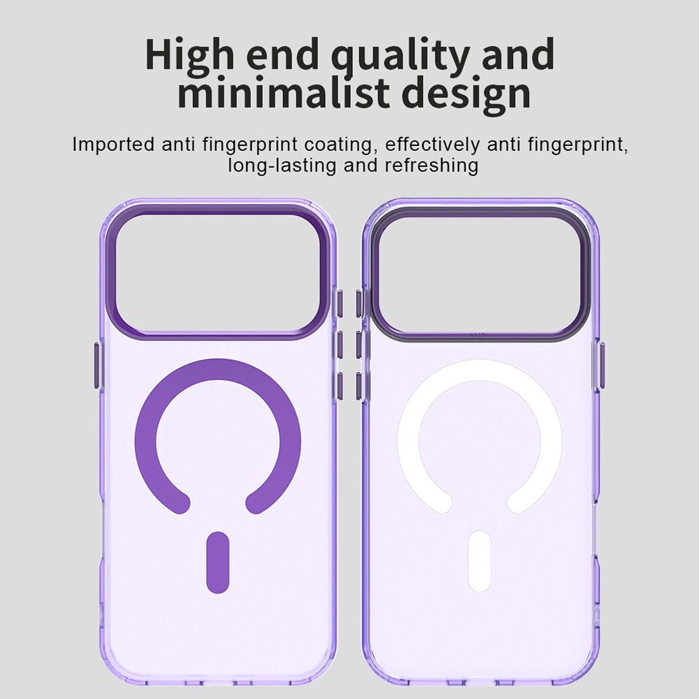 Techsuit iPhone 17 Pro - Σκληρή Θήκη με Πλαίσιο Σιλικόνης και MagSafe - CandyCase MagSafe - Purple