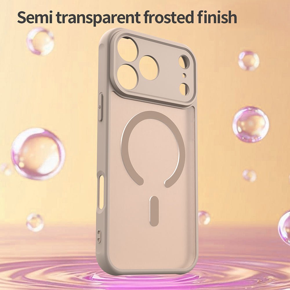 Techsuit iPhone 17 Pro - Σκληρή Θήκη με Πλαίσιο Σιλικόνης και MagSafe - HaloFrost II MagSafe - Gold