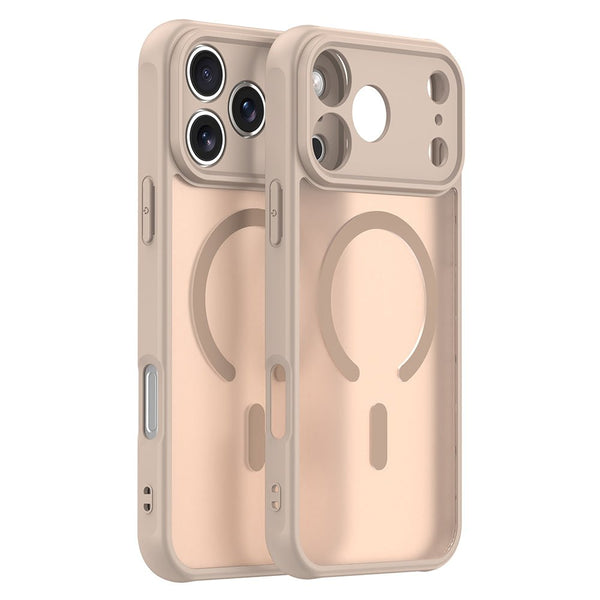 Techsuit iPhone 17 Pro - Σκληρή Θήκη με Πλαίσιο Σιλικόνης και MagSafe - HaloFrost II MagSafe - Gold