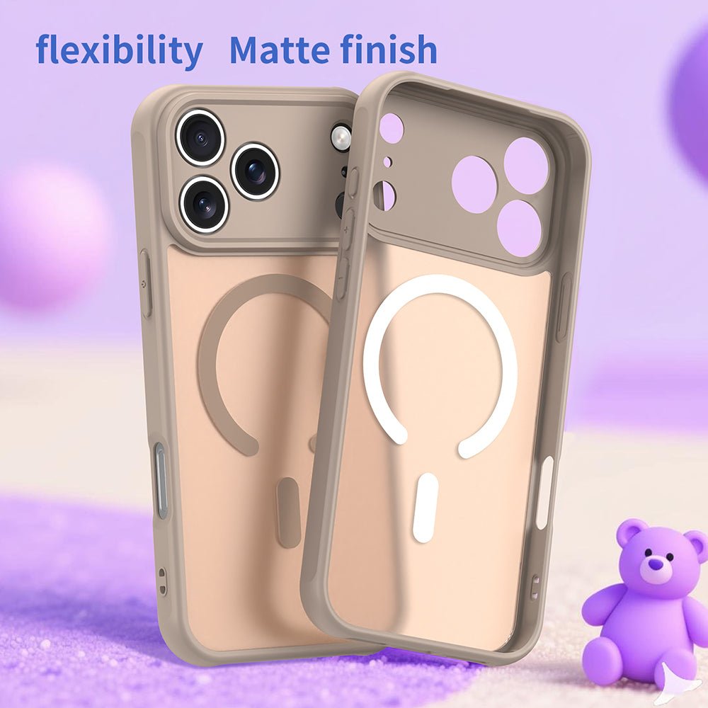 Techsuit iPhone 17 Pro - Σκληρή Θήκη με Πλαίσιο Σιλικόνης και MagSafe - HaloFrost II MagSafe - Gold