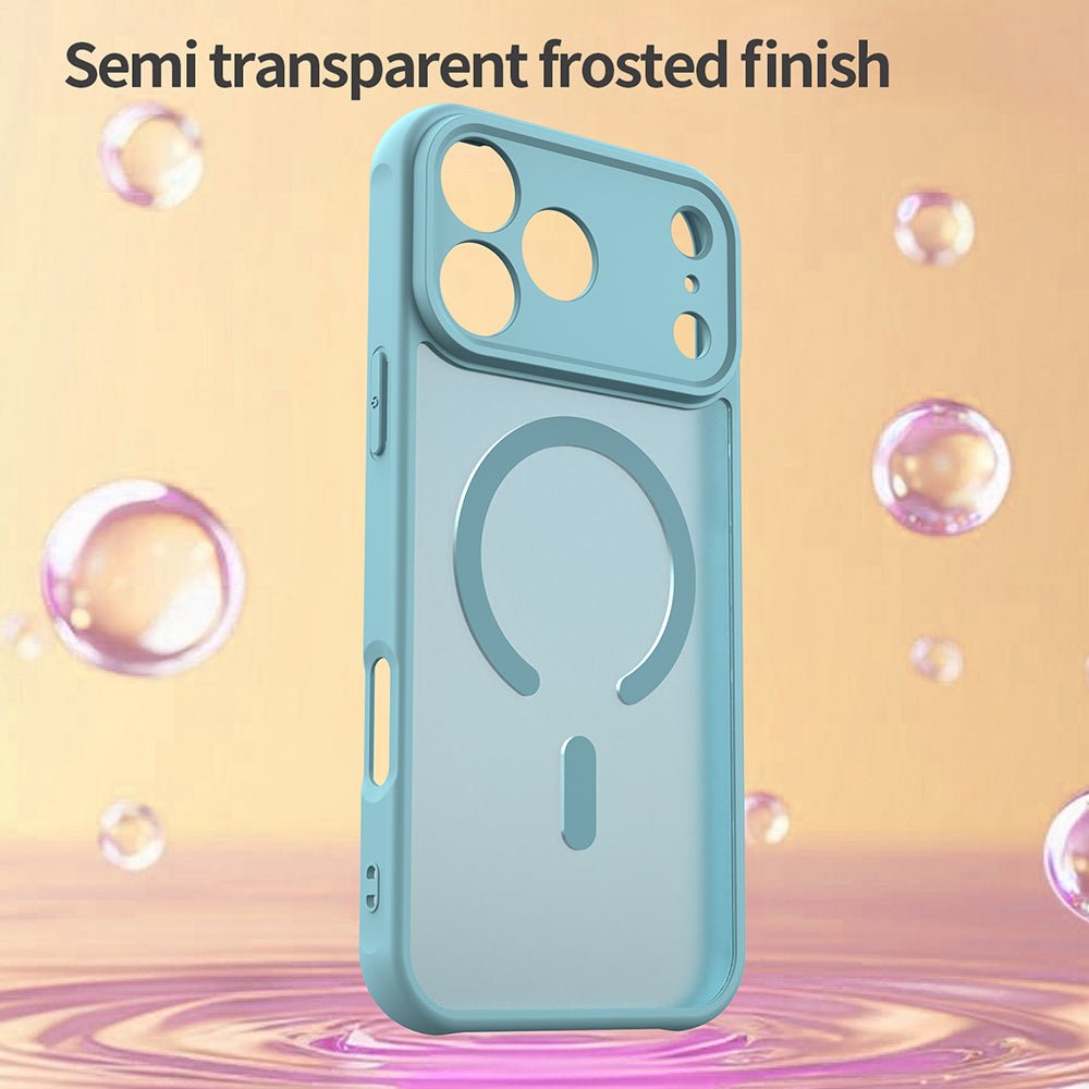 Techsuit iPhone 17 Pro - Σκληρή Θήκη με Πλαίσιο Σιλικόνης και MagSafe - HaloFrost II MagSafe - Mint Green