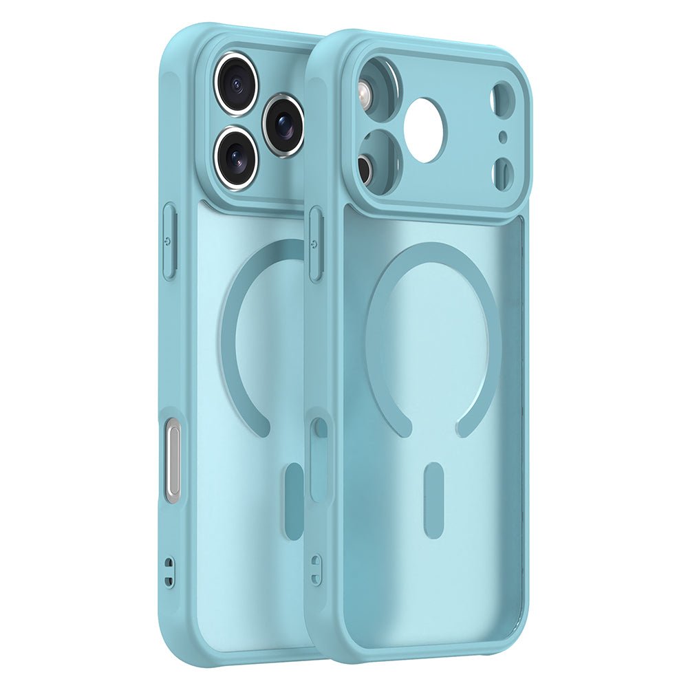 Techsuit iPhone 17 Pro - Σκληρή Θήκη με Πλαίσιο Σιλικόνης και MagSafe - HaloFrost II MagSafe - Mint Green