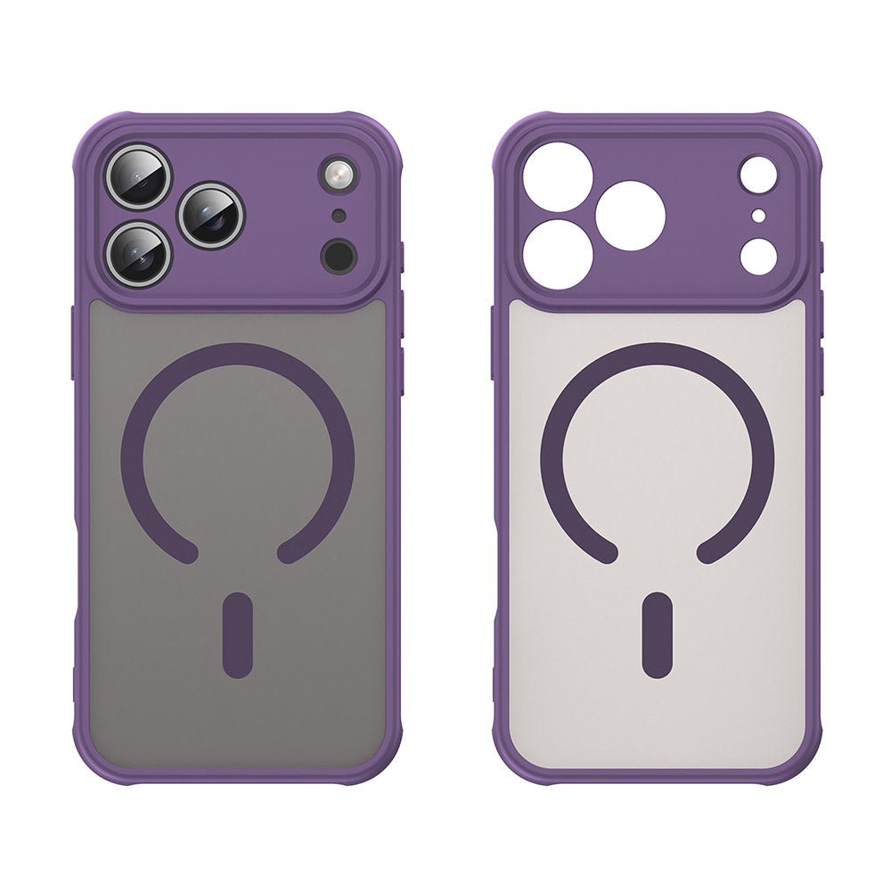 Techsuit iPhone 17 Pro - Σκληρή Θήκη με Πλαίσιο Σιλικόνης και MagSafe - HaloFrost II MagSafe - Purple