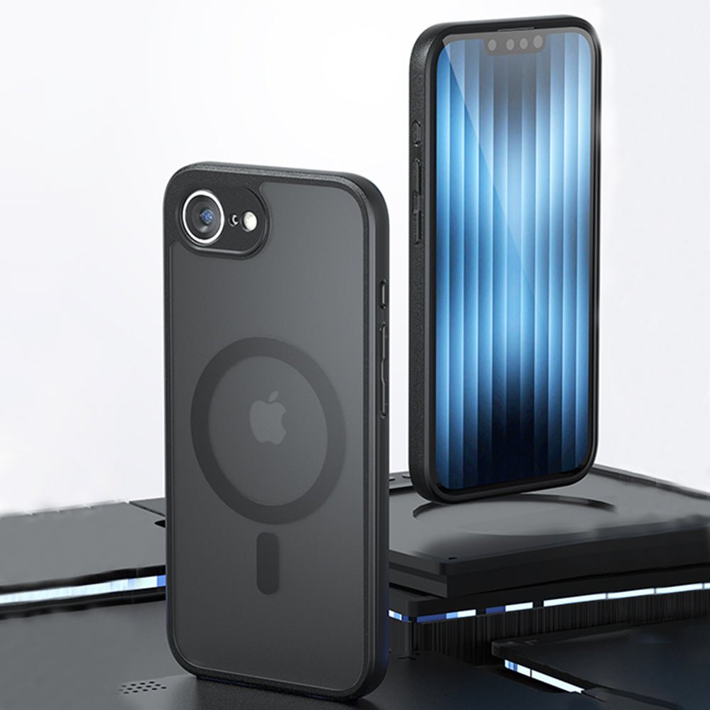Techsuit iPhone 17 Pro - Σκληρή Θήκη με Πλαίσιο Σιλικόνης και MagSafe - PureFrost MagSafe - Frosted Black