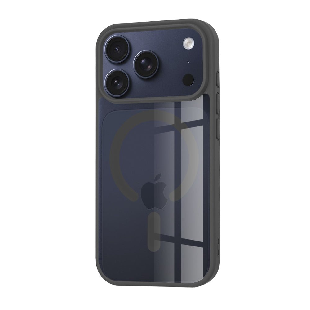 Techsuit iPhone 17 Pro - Σκληρή Θήκη με Πλαίσιο Σιλικόνης - MagSafe Pro - Clear / Black