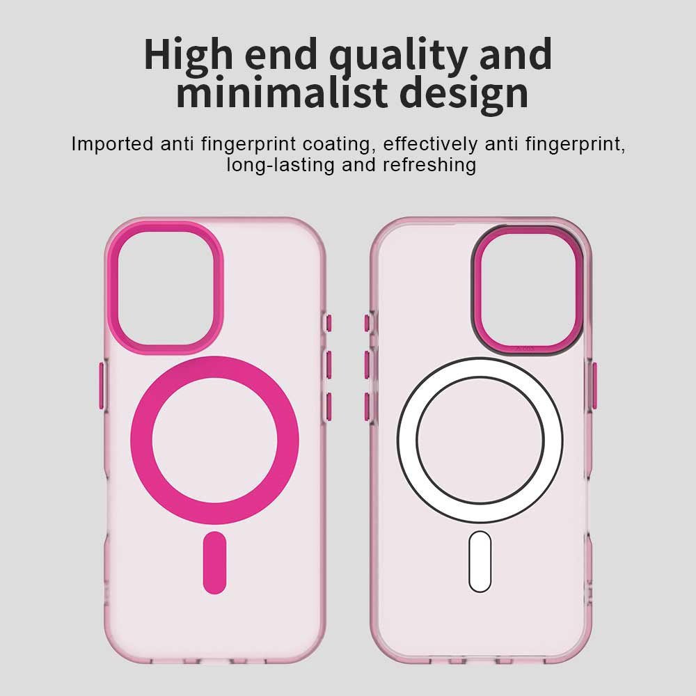 Techsuit iPhone 17 - Σκληρή Θήκη με Πλαίσιο Σιλικόνης και MagSafe - CandyCase MagSafe - Pink
