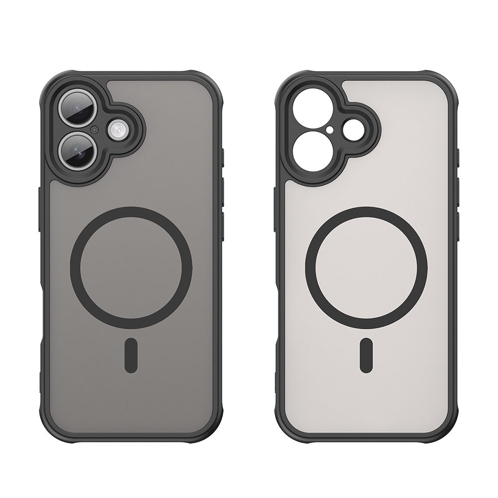 Techsuit iPhone 17 - Σκληρή Θήκη με Πλαίσιο Σιλικόνης και MagSafe - HaloFrost II MagSafe - Black