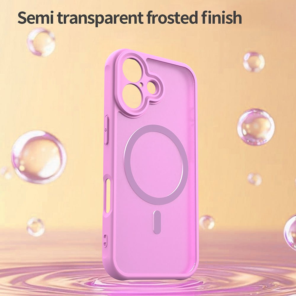 Techsuit iPhone 17 - Σκληρή Θήκη με Πλαίσιο Σιλικόνης και MagSafe - HaloFrost II MagSafe - Pink