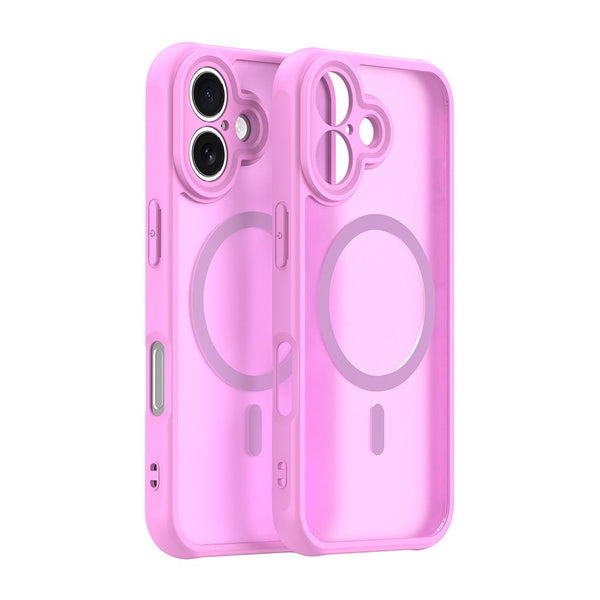 Techsuit iPhone 17 - Σκληρή Θήκη με Πλαίσιο Σιλικόνης και MagSafe - HaloFrost II MagSafe - Pink