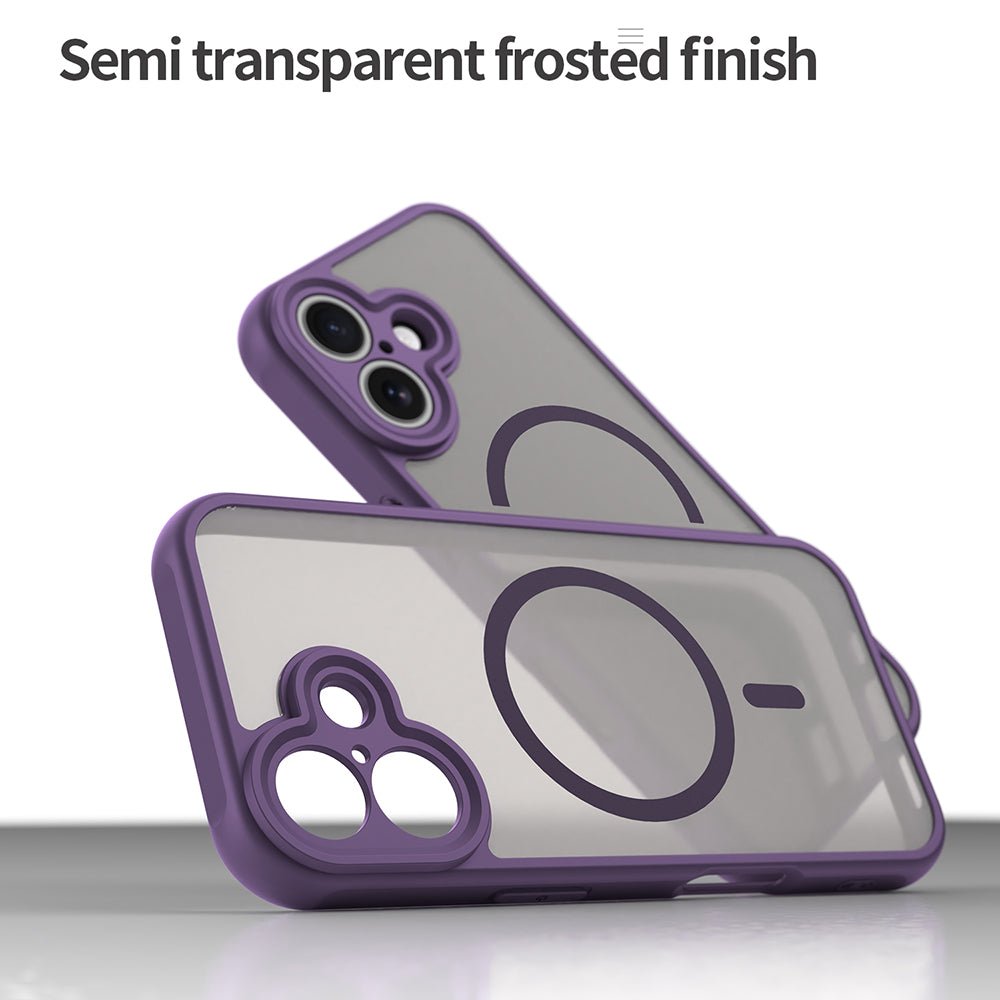 Techsuit iPhone 17 - Σκληρή Θήκη με Πλαίσιο Σιλικόνης και MagSafe - HaloFrost II MagSafe - Purple