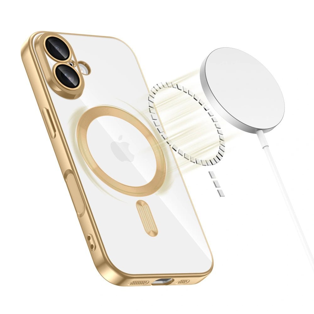 Techsuit iPhone 17 - Θήκη Σιλικόνης - Luxury Crystal MagSafe - Silver