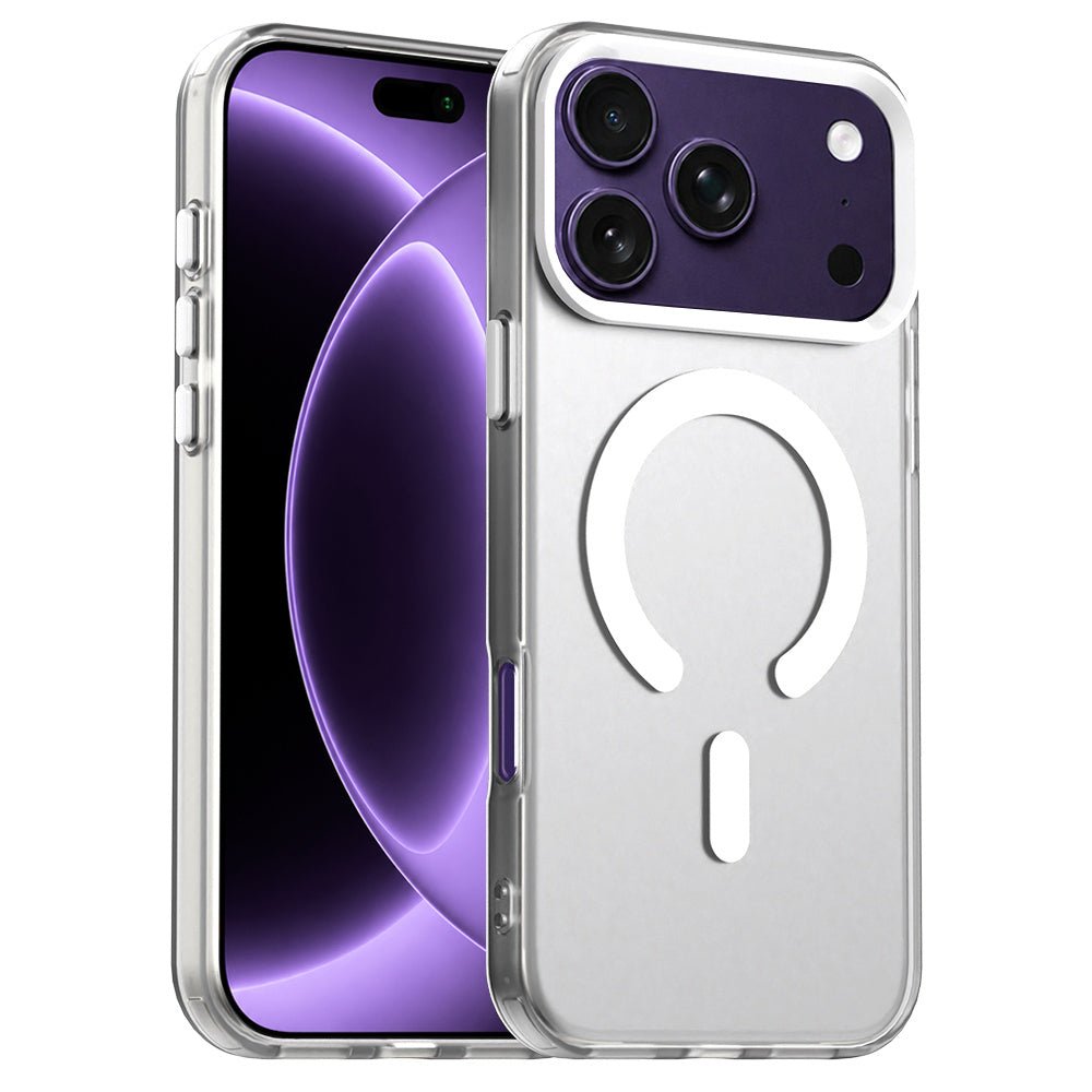 Techsuit iPhone 18 Pro / iPhone 17 Pro - Σκληρή Θήκη με Πλαίσιο Σιλικόνης και MagSafe - CandyCase - White