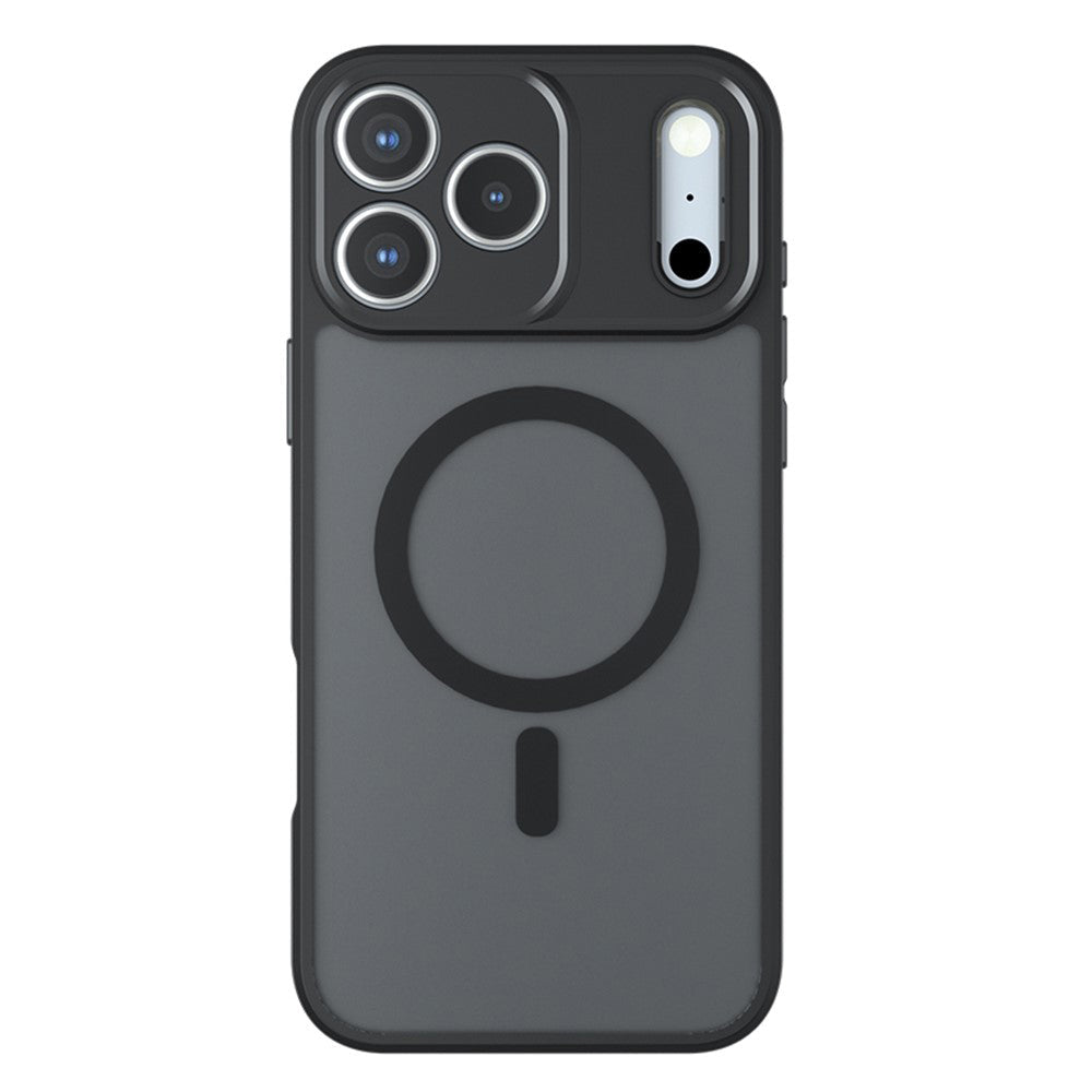 Techsuit iPhone 18 Pro Max / iPhone 17 Pro Max - Σκληρή Θήκη με Πλαίσιο Σιλικόνης και MagSafe - PureFrost - Frosted Black