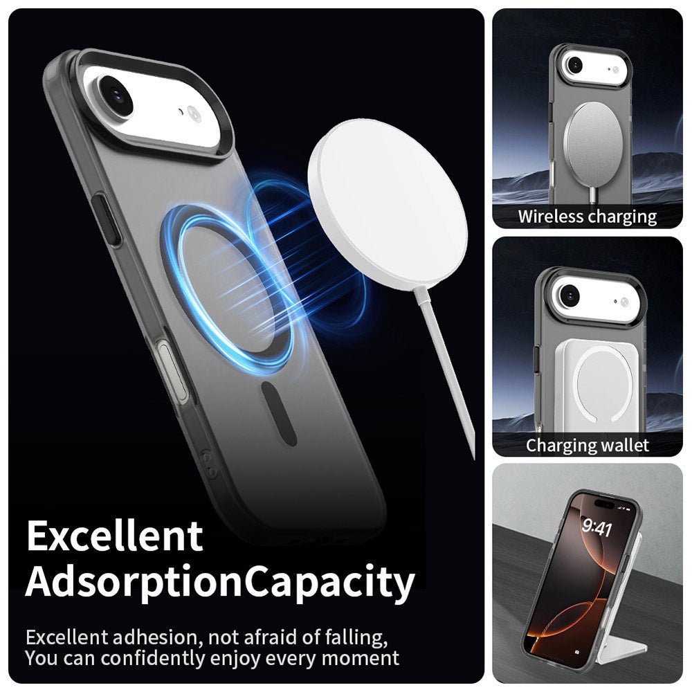 Techsuit iPhone Air - Σκληρή Θήκη με Πλαίσιο Σιλικόνης και MagSafe - CandyCase MagSafe - Black