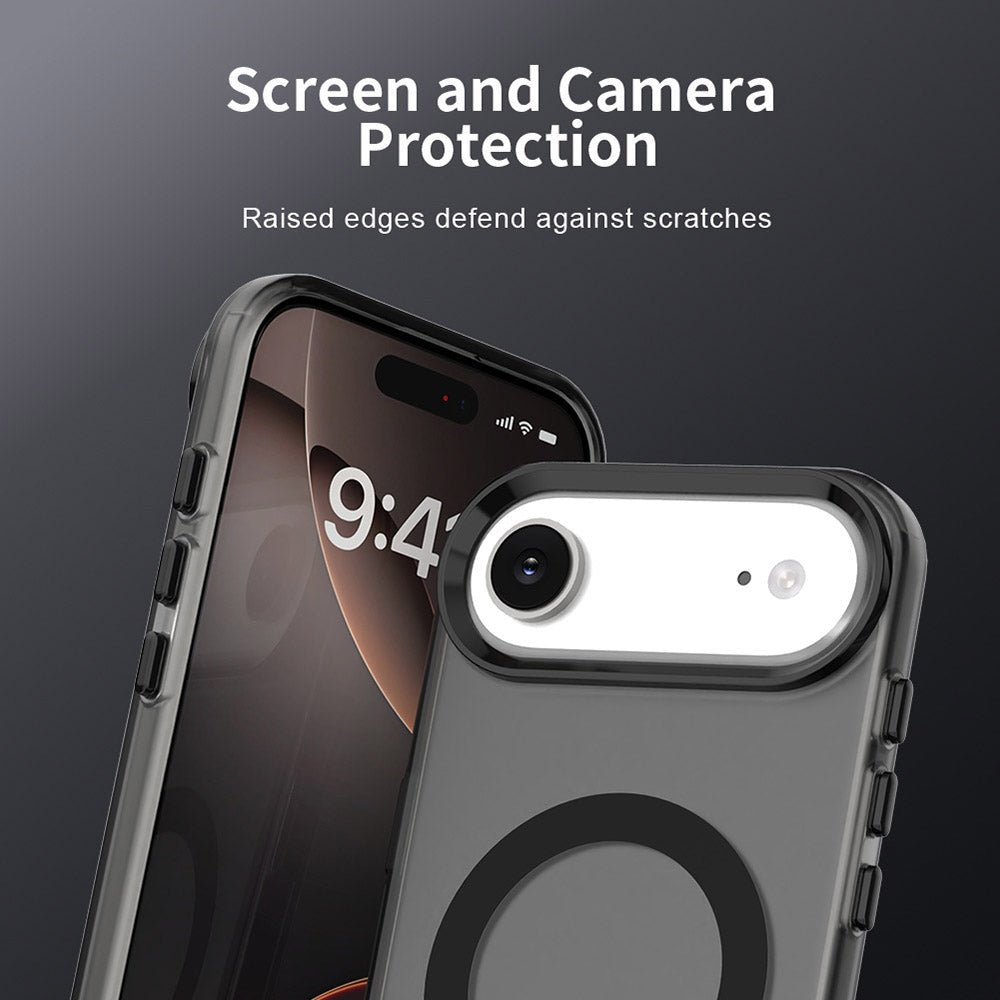Techsuit iPhone Air - Σκληρή Θήκη με Πλαίσιο Σιλικόνης και MagSafe - CandyCase MagSafe - Black