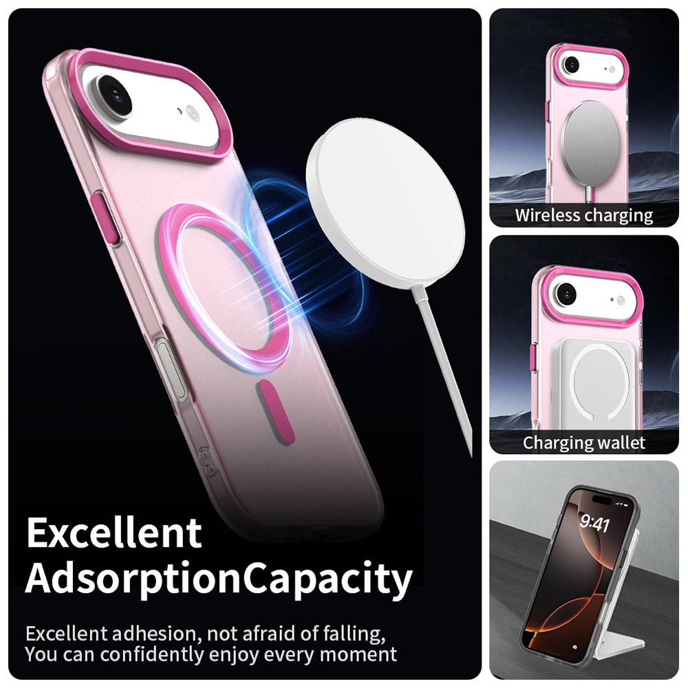 Techsuit iPhone Air - Σκληρή Θήκη με Πλαίσιο Σιλικόνης και MagSafe - CandyCase MagSafe - Pink