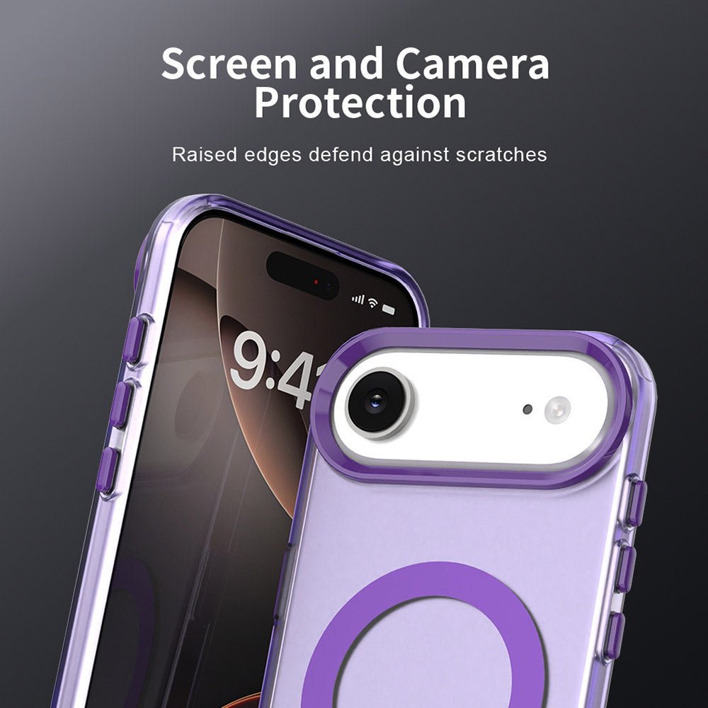 Techsuit iPhone Air - Σκληρή Θήκη με Πλαίσιο Σιλικόνης και MagSafe - CandyCase MagSafe - Purple