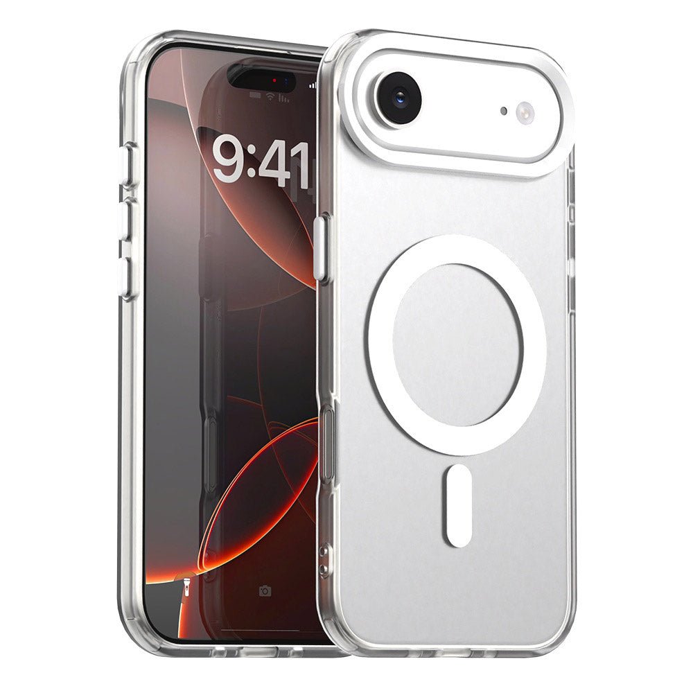 Techsuit iPhone Air - Σκληρή Θήκη με Πλαίσιο Σιλικόνης και MagSafe - CandyCase MagSafe - White