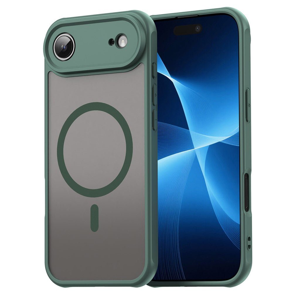 Techsuit iPhone Air - Σκληρή Θήκη με Πλαίσιο Σιλικόνης και MagSafe - HaloFrost II MagSafe - Green